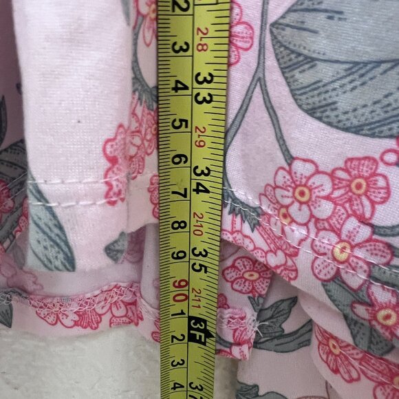 Flora Nikrooz Pink Floral Kimono Robe Ultra Soft Lightweight Lounge Wrap Large - Picture 6 of 13